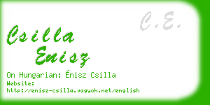 csilla enisz business card